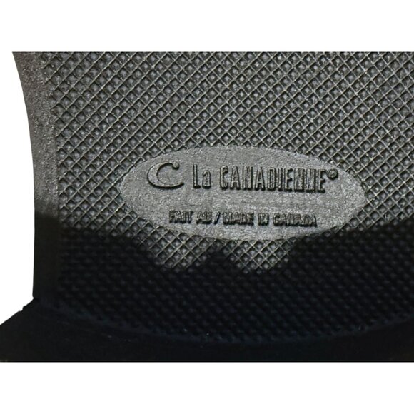 La Canadienne Womens Black Suede Chelsea Boots With Lug Sole Size 7 NWOB - Picture 8 of 9